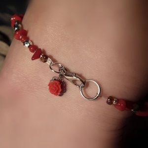 Crimson Rose Anklet